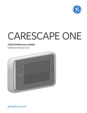 Ge CARESCAPE ONE Clinical Reference Manual