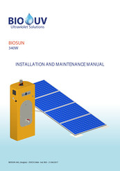 BIO UV BIOSUN 340 Installation And Maintenance Manual
