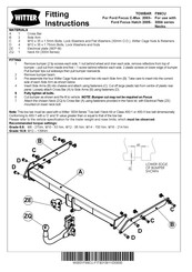 Witter F99CU Fitting Instructions