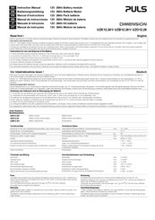 Puls DIMENSION UZK12.261 Instruction Manual