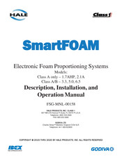HALE SmartFOAM 6.5 Description, Installation And Operation Manual