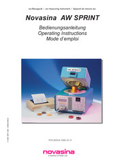 Novasina AW SPRINT RTD-502 Operating Instructions Manual
