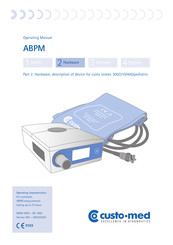 Custo Med custo screen 310 Operating Manual