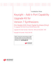 Keysight Technologies N5222BU-665 Manual