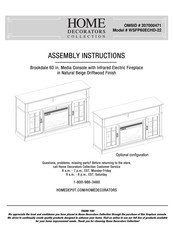 Home Decorators Collection WSFP60ECHD-22 Assembly Instructions Manual