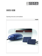 Sirona XIOS Operating Instructions And Installation