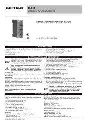 Gefran R-C3 Installation And Operation Manual