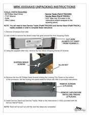 Middle Atlantic Products MRK AXS Series Unpacking Instructions