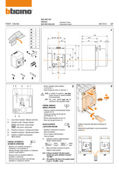 Bticino MA-MH160 Instruction Sheet