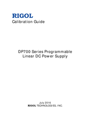 Rigol DP700 Series Calibration Manual