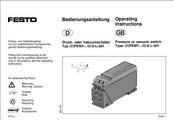 Festo 152 706 Operating Instructions Manual