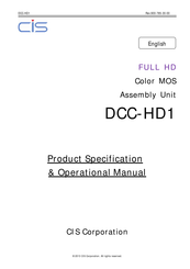 CIS DCC-HD1 Product Specification & Operational Manual