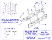 Jaypro Sports PB-20PI Assembly Instructions