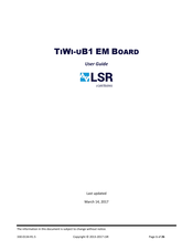 LSR TiWi-uB1 User Manual