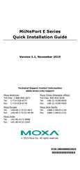 Moxa Technologies MiiNePort E2 Quick Installation Manual
