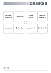 Zanker ZKVS 1530 User Manual