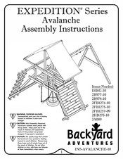 Backyard Adventures Playcenter Avalanche Assembly Instructions Manual
