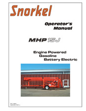 Snorkel MHP 15J Operator's Manual
