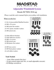 Madstad Engineering MadStad Manual