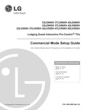 LG 32LV555H Setup Manual