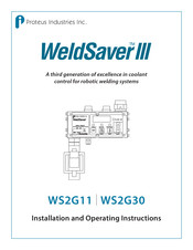 Proteus WeldSaver III WS2G30 Installation And Operating Instructions Manual