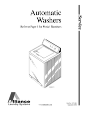 Alliance Laundry Systems AWE852 Service Manual
