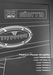 Sierra Titanium Power TM400.4 Manual