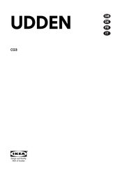 IKEA UDDEN CG3 Manual
