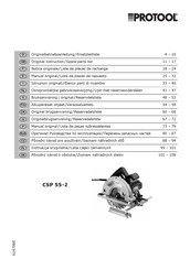 Protool CSP 55-2 Original Instruction