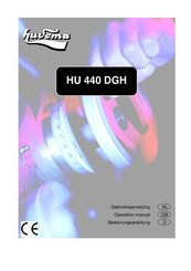 Huvema HU 440 DGH Operation Manual