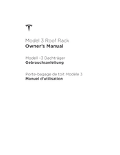 Tesla Model 3 Roof Rack Owner's Manual