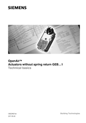 Siemens OpenAir GEB 166.1E Technical Basics