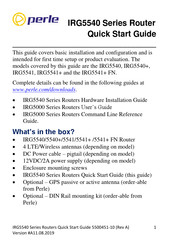 Perle IRG5540 Series Quick Start Manual