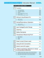 Cosel MG40 Instruction Manual