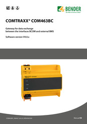 Bender COMTRAXX COM463BC Manual