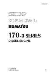 Komatsu 170-3 Series Shop Manual