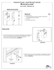 Middle Atlantic Products RackLink Mounting Instructions