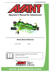AVANT A21646 Operator's Manual For Attachment