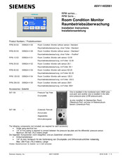 Siemens RPM Series Installation Instructions