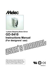 Melec GD-5410 Instruction Manual