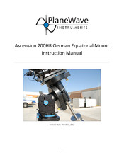 PlaneWave Ascension 200HR Instruction Manual