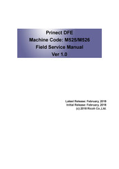 Ricoh M526 Field Service Manual