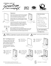 Ecoquest Fresh Air Spectrum UVX Quick Start Manual