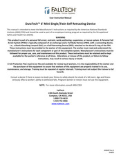 Falltech DuraTech 6 Mini User Instruction Manual