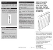 Hunter Douglas WOODMATES Installation Instructions