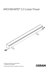 Osram ARCHISHAPE 2.0 Linear Instruction