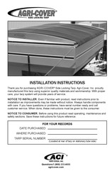 AGRI-COVER Agri-Cover Installation Instructions Manual