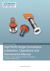 Siemens DigiTRON Series Installation, Operation And Maintenance Manual