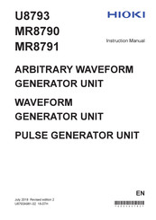 Hioki U8793 Instruction Manual