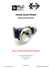 PLC Electronic Solutions Veracity Control Wheels Wireless Operation Manual
